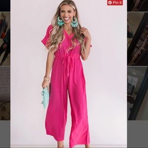 Impressions NEW WITH TAGS Pink Jumpsuit